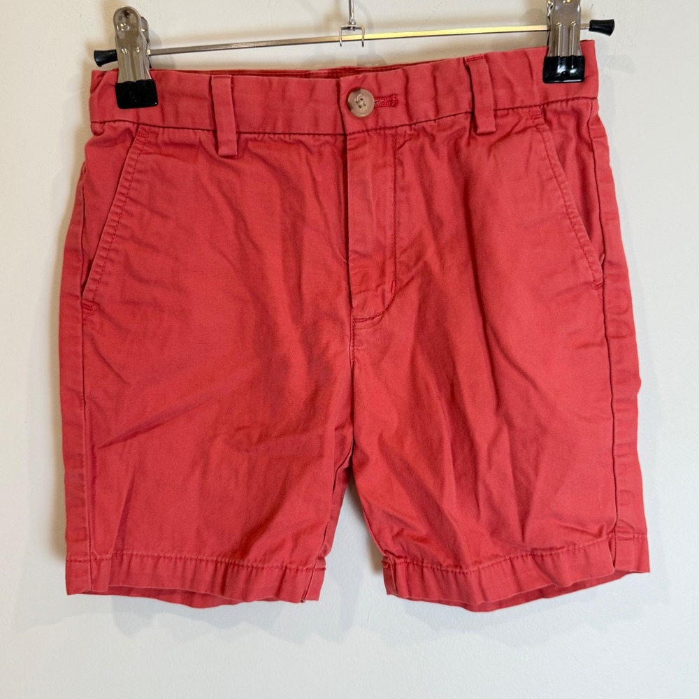 Vineyard Vines Coral Pink Cotton Shorts Boys Size 6 Preppy Casual
